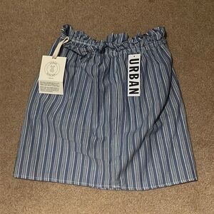 Urban Outfitters Renewal One of a Kind Blue Striped Skirt